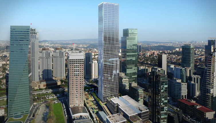 Levent'teki dev gökdelen icradan satılık