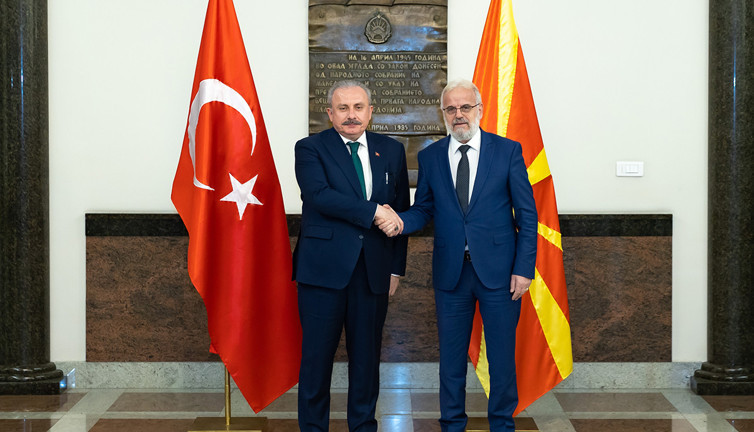 Şentop, Kuzey Makedonyalı mevkidaşı Caferi ile görüştü