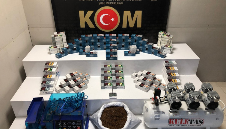 Samsun'da sigara imalathanesi gibi eve baskın