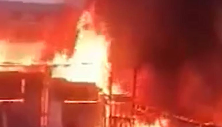 Cayır cayır yandı 2 kişi canını zor kurtardı