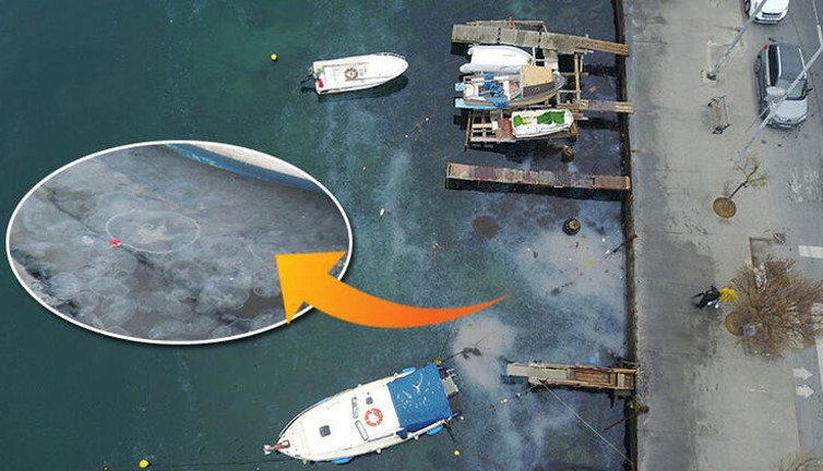 Sarıyer’de sahili bastılar denizin üstü görünmüyor