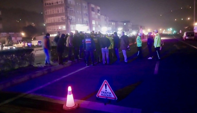 Trabzon'da aracın çarptığı yaya hayatını kaybetti