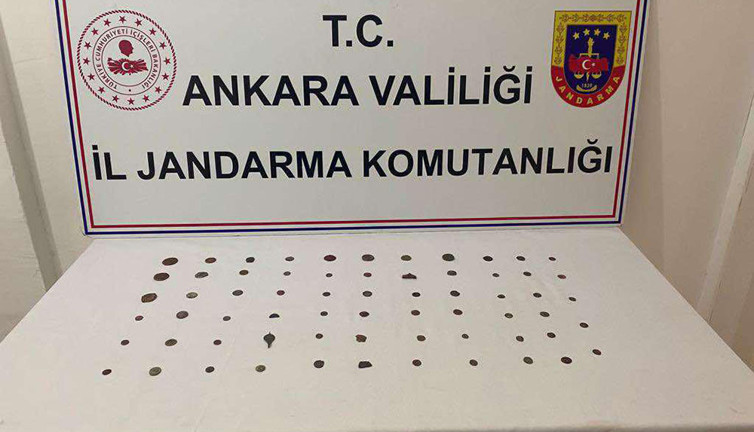 Ankara'da 65 adet sikke ele geçirildi