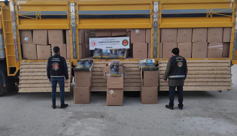 2 ton 734 kilo kaçak tütün ele geçirildi