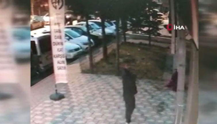 Battaniye hırsızlığı kamerada