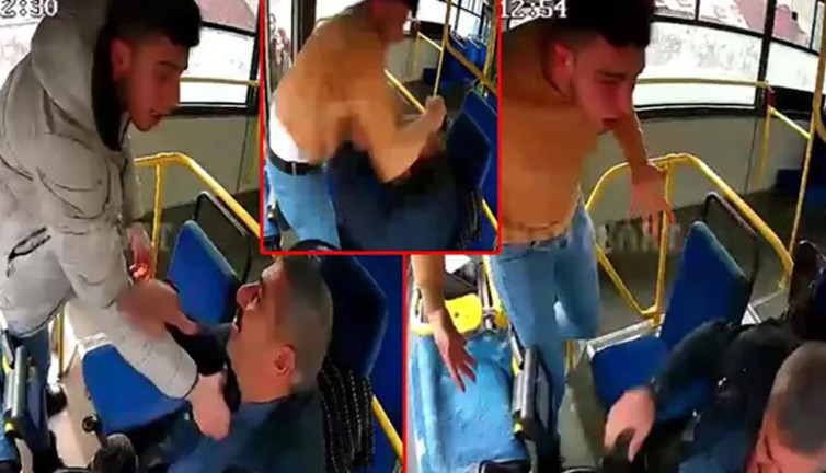 Otobüs şoförüne dehşeti yaşattı! Defalarca yumruklayıp hastanelik etti
