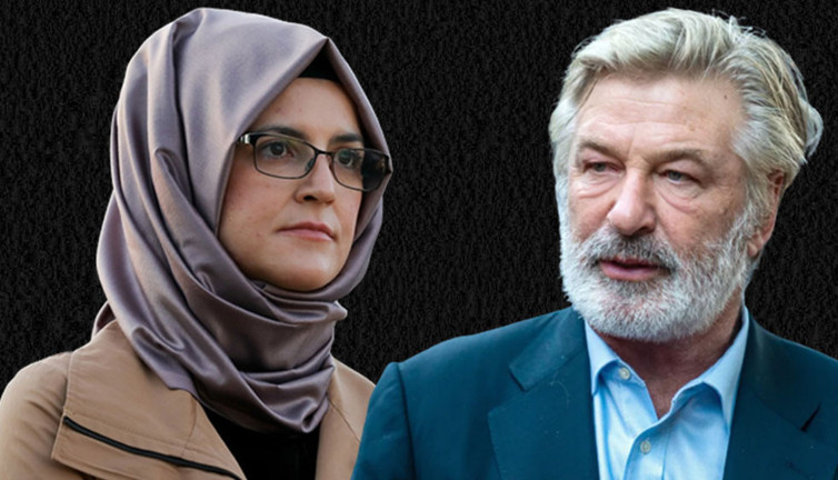 Alec Baldwin ve Hatice Cengiz buluştu. Biri görüntü yönetmenini öldürmüştü birinin nişanlısı İstanbul’daki konsoloslukta Araplarca kıtır kıtır kesilmişti