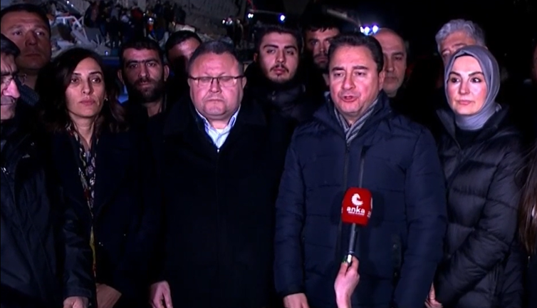 Ali Babacan Hatay'da konuştu: Kimliği tespit edilemeyen cenazeler resmi verilere dahil edilmiyor