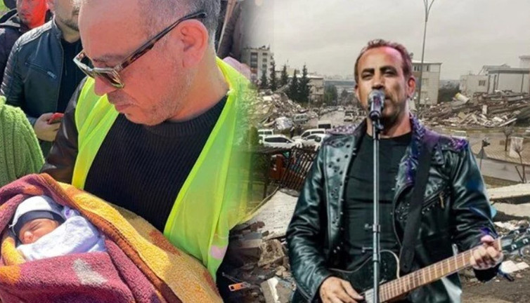 Haluk Levent 10 günlük bebeğin isim babası oldu. Enkaz altından kurtarılmıştı