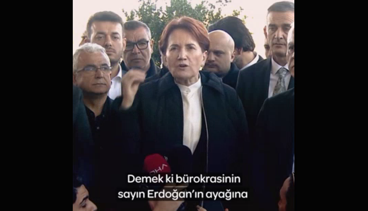 Akşener deprem bölgesinde açtı ağzını yumdu gözünü. Milletimiz enkazın altından tek adam sistemini çıkardı