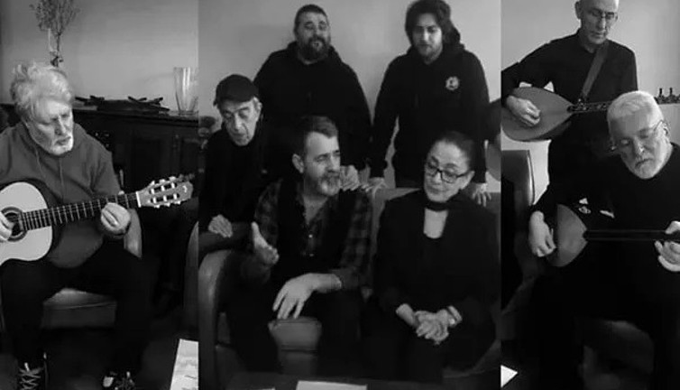 Ünlülerden deprem türküsü. Dinleyenler ağladı