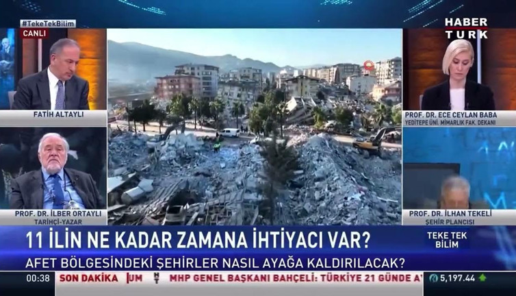 Habertürk canlı yayınında yaşandı. Ünlü profesör koltuktan düştü