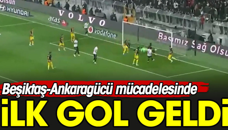 Salih Uçan sahnede. Beşiktaş öne geçti