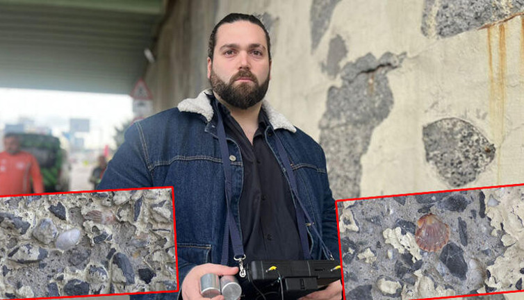 Betonunda midye kabukları ortaya çıkan Maltepe Köprüsü tedirgin etti