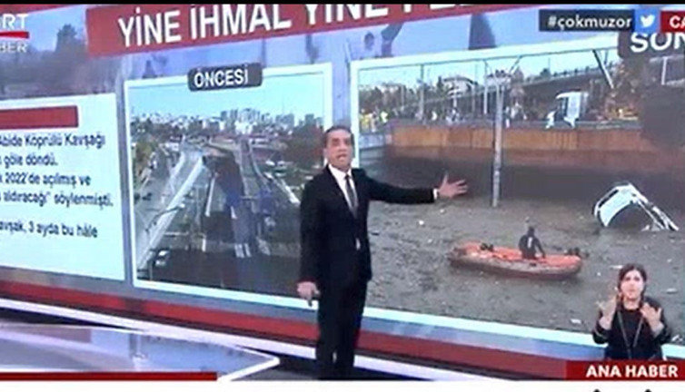 Şanlıurfa’daki ölüm kavşağı TGRT'yi isyan ettirdi. Göle dönen kavşakta insanlar can verdi