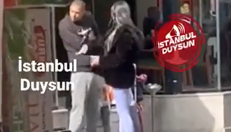 Kadın sokak ortasında erkeğe tokat attı. Herkes bu görüntüleri konuşuyor