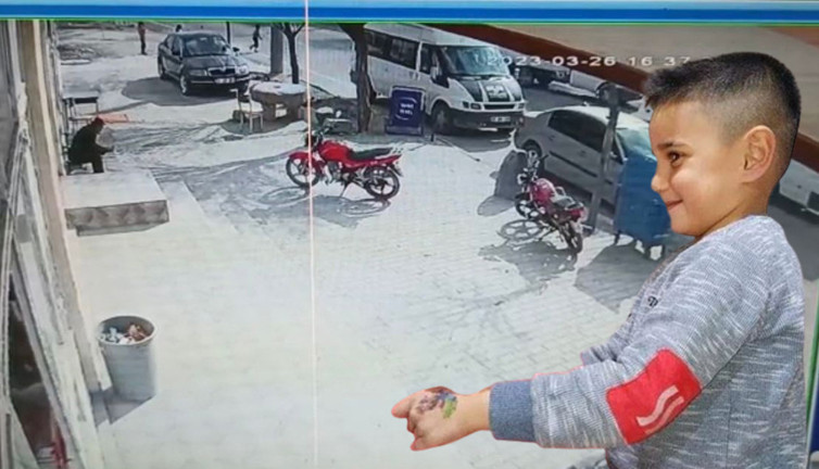 6 yaşındaki Batuhan'ın öldüğü feci kaza kamerada