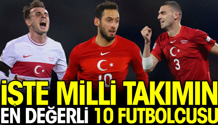 En değerli 10 milli futbolcu belli oldu