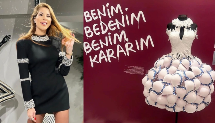 Ünlü modacı tıp dünyasının özel isteği ile yaptığı kıyafetle gündem oldu. 'Benim bedenim benim kararım...'