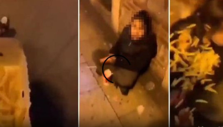 Kız çocuğuna Kız çocuğuna insanlığa sığmayan hareket. İnsanlığından uyan