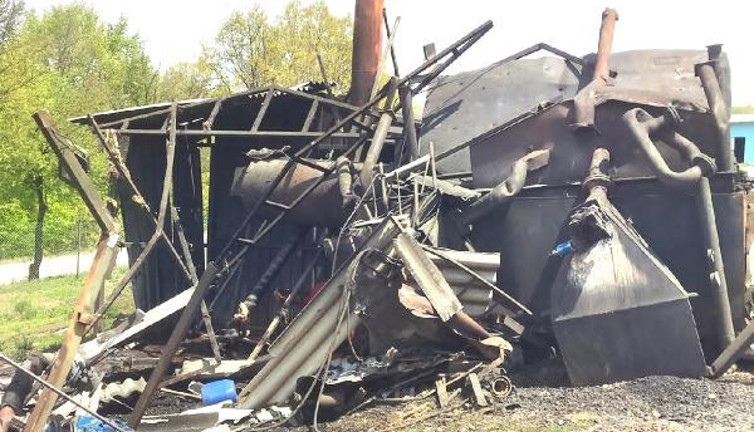 Kalorifer kazanı bomba gibi patladı: İşçi yaralı