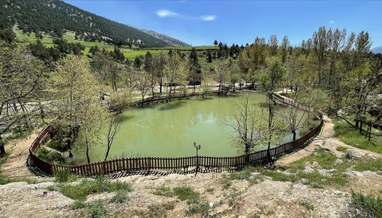 Rengi değişen Yeşilgöz Gölü eski haline dönüyor