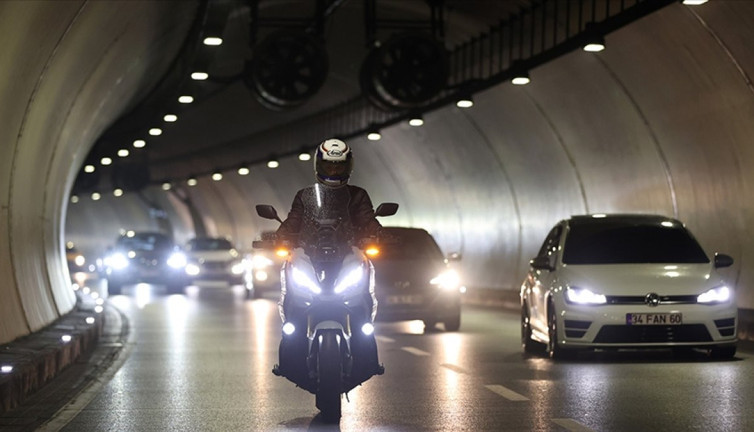 Avrasya Tüneli’nden bir yılda yaklaşık 385 bin motosiklet geçti