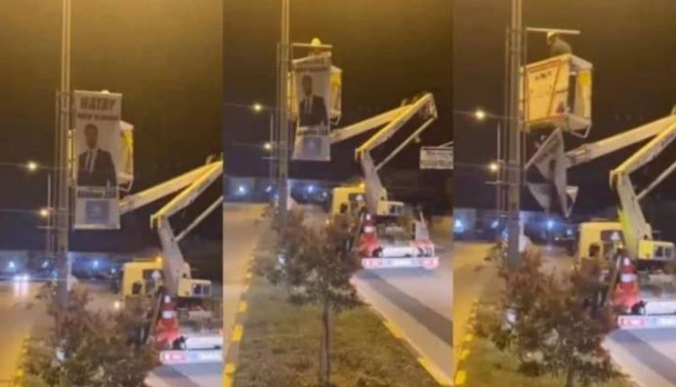 Depremin kahramanı Gökhan Zan’ın seçim afişleri indirildi. Bu nasıl bir seçim. Yazıklar olsun