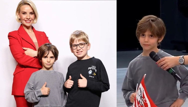 Esra Erol'un küçük oğlu canlı yayına damga vurdu