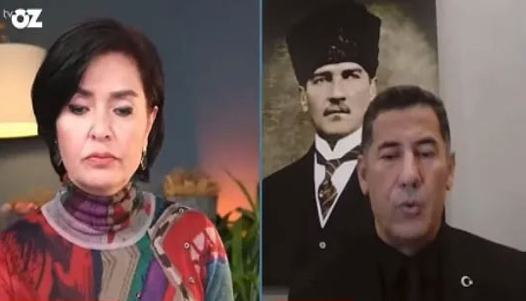 Sinan Oğan soyadının yanlış yazıldığını görünce programda tansiyon yükseldi