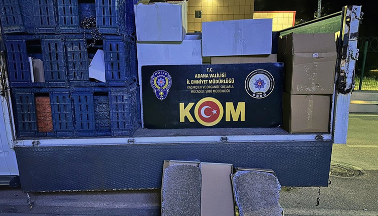 Adana'da 56 milyon 490 bin makaron ele geçirildi