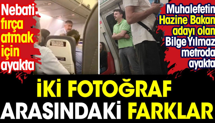 İki fotoğraf arasındaki farklar. Biri fırça atmak için biri ise yolculuk için ayakta
