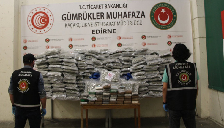 Kapıkule’de, 358 kilogram uyuşturucu ele geçirildi