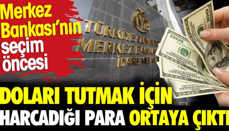 Merkez Bankası'nın seçim öncesi doları tutmak için harcadığı para ortaya çıktı