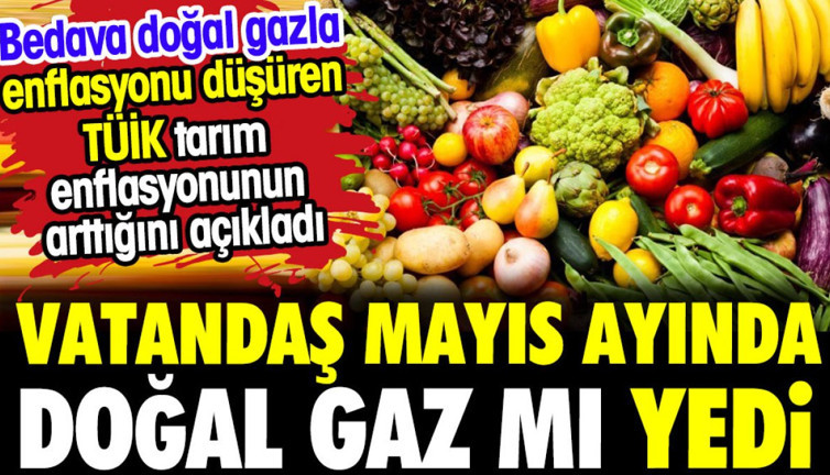 Vatandaş mayıs ayında doğal gaz mı yedi? Tarımdaki enflasyon bakın kaç çıktı?