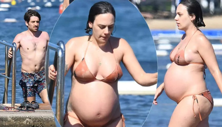 Bora Akkaş'ın eşi karnı burnunda görüntülendi. Plajda aşerdi bakın ne istedi