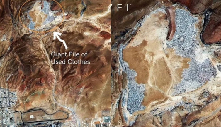 ‘Moda atıkları dağı’ artık uzaydan görülüyor: Parçalanması 200 yıl kadar sürecek