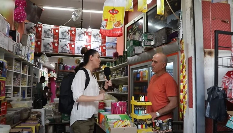 Suriyeli esnaf Türkçe soruları cevaplayamadı. Türkçe bilmiyorsanız siz kime satış yapıyorsunuz