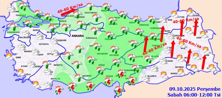 Meteoroloji’den 'çok kuvvetli sağanak’ uyarısı! Bu bölgeleri vuracak... - Resim : 1