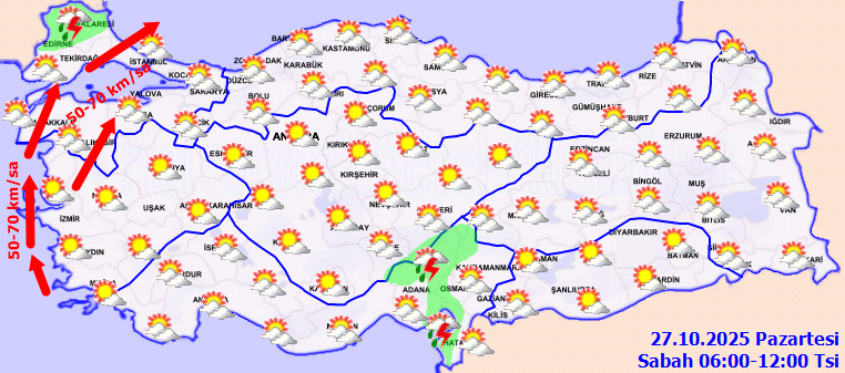 Meteoroloji il il uyardı: Baroklinik Türkiye’ye doğru geliyor! Sağanak, şimşek, downburst, su hortumu ne ararsan var... - Resim : 1