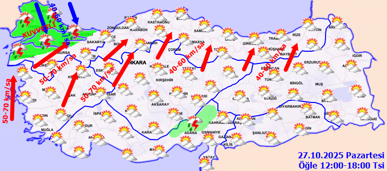 Meteoroloji il il uyardı: Baroklinik Türkiye’ye doğru geliyor! Sağanak, şimşek, downburst, su hortumu ne ararsan var... - Resim : 2