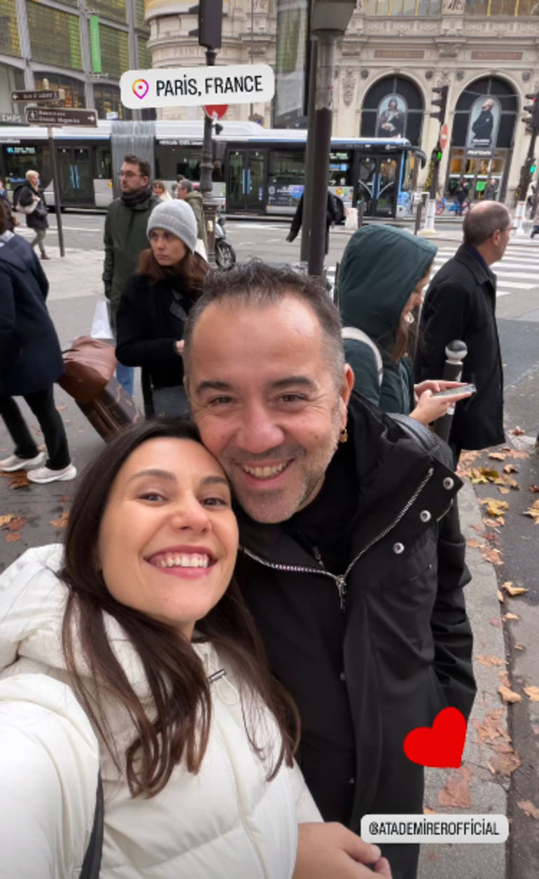 Ünlü komedyen Ata Demirer sevgilisi Dilara Alemdar aşıklar şehri Paris’te: 30 kilo verip bambaşka biri olmuştu! - Resim : 7