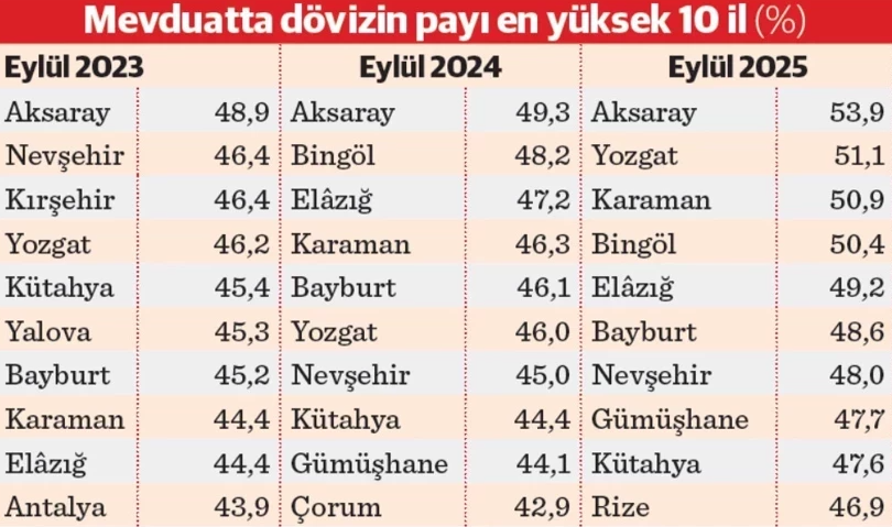 Dövizi en çok seven iller! Seçim haritasıyla yatırım tercihlerlerinde şaşırtan kesişme - Resim : 1