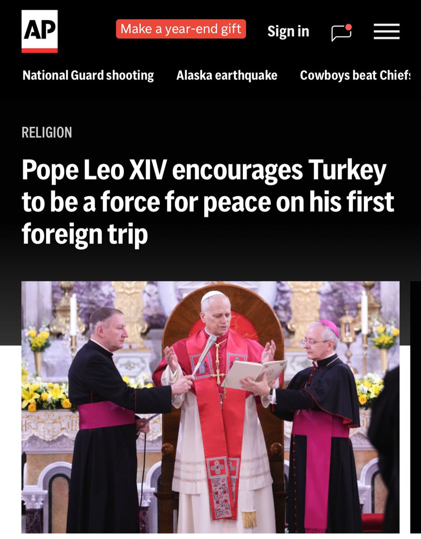 Dünya basını Papa'nın Türkiye ziyaretini böyle gördü - Resim : 2