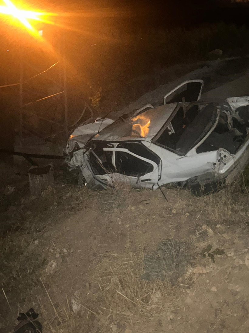 Ermenek’te feci kaza! 1 ölü, 1 yaralı - Resim : 1