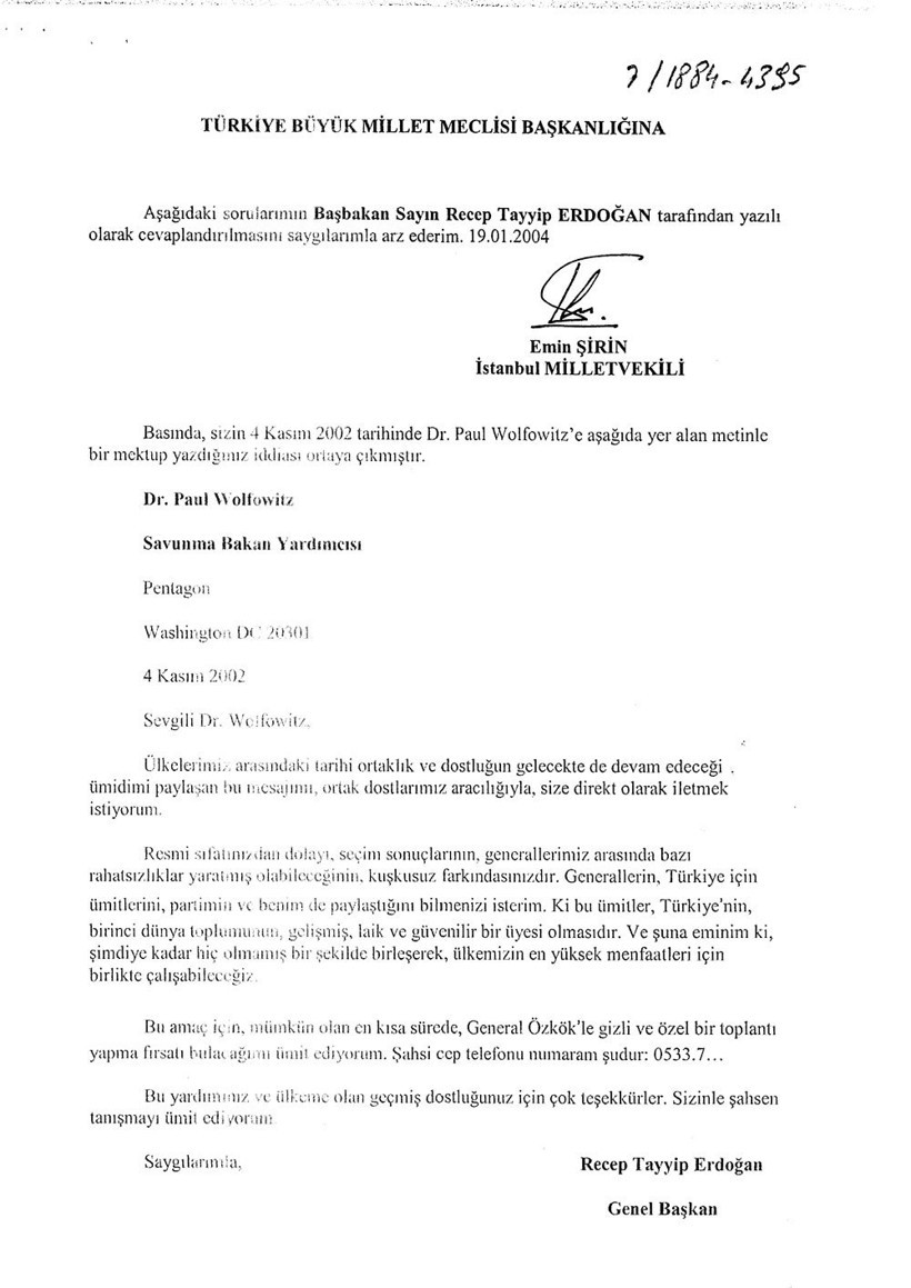 3 Kasım’ı kutlayan AKP’lilere 4 Kasım’ın nefes kesen hikâyesi: ABD’ye giden mektup! - Resim : 2