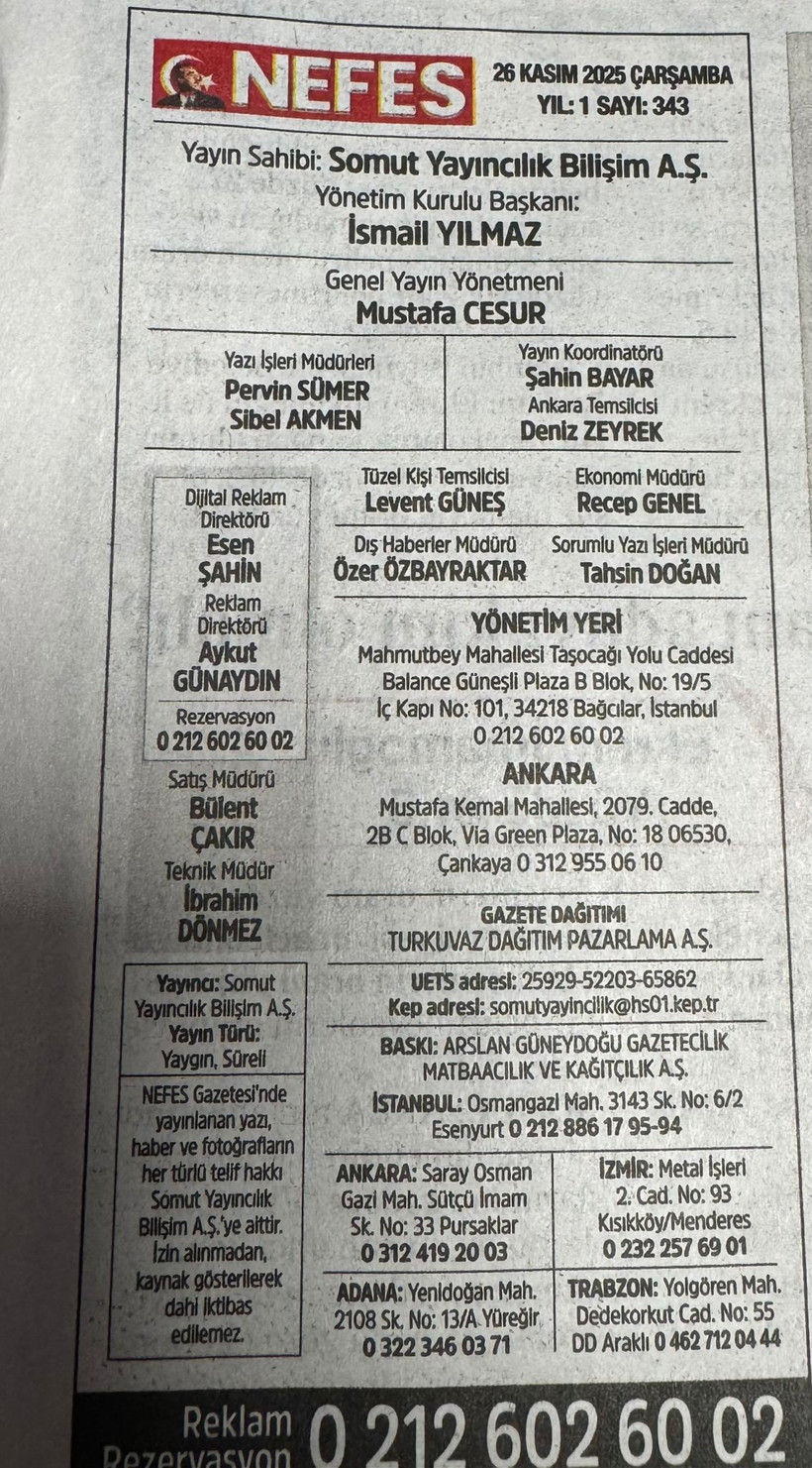 Nefes’in başına geçen isim belli oldu… İşte yeni genel yayın yönetmeni - Resim : 1