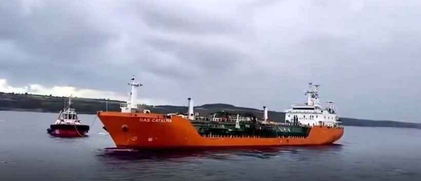 LPG yüklü dev tanker akıntıya kapıldı! Çanakkale Boğazı’nda korku dolu anlar - Resim : 1
