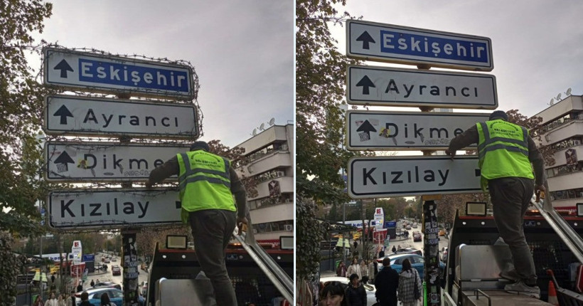 Ankara Büyükşehir Belediyesi'nden Kızılay tabelası açıklaması - Resim : 1