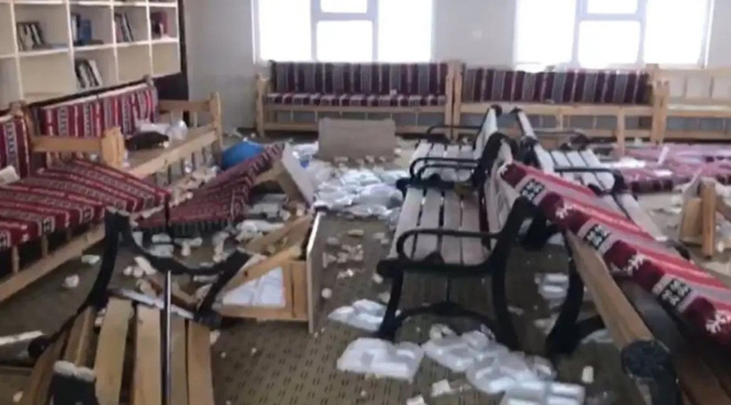 Taziye evini hedef aldılar: 2 şüpheli gözaltında - Resim : 1